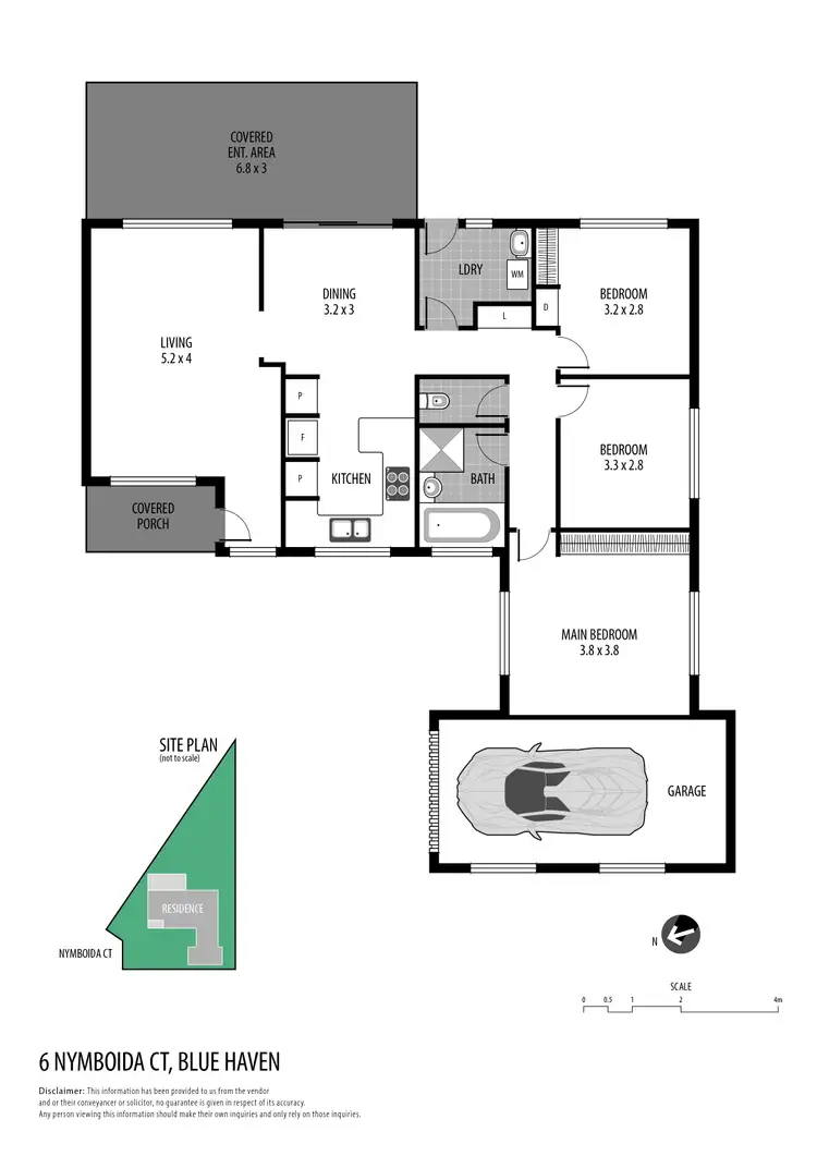 Floorplan of Homely house listing, 6 Nymboida Court, Blue Haven NSW 2262