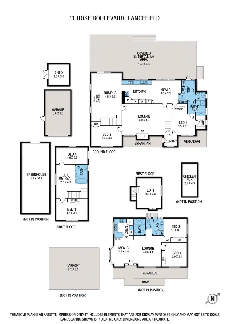 Floorplan of Homely house listing, 11 Rose Boulevard, Lancefield VIC 3435