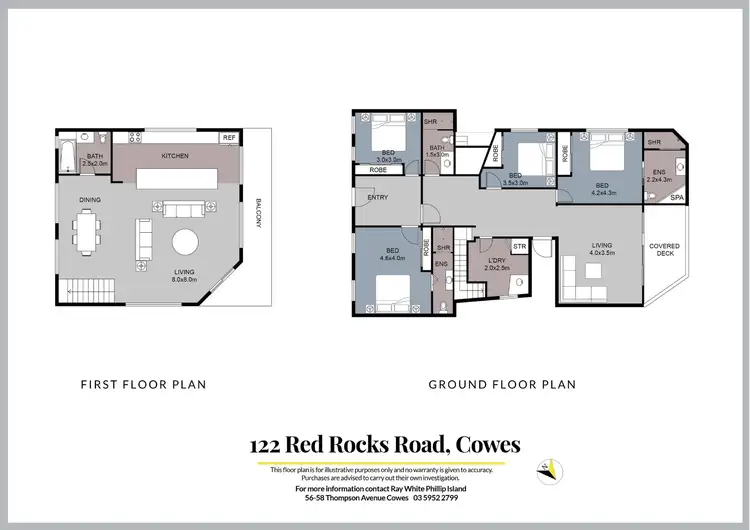 Floorplan of Homely house listing, 122 Red Rocks Road, Cowes VIC 3922
