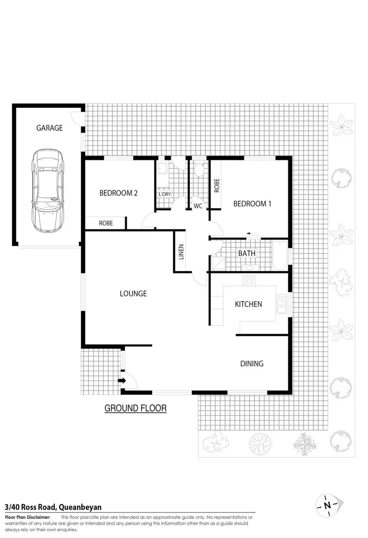 Floorplan of Homely townhouse listing, 3/40 Ross Road, Queanbeyan NSW 2620