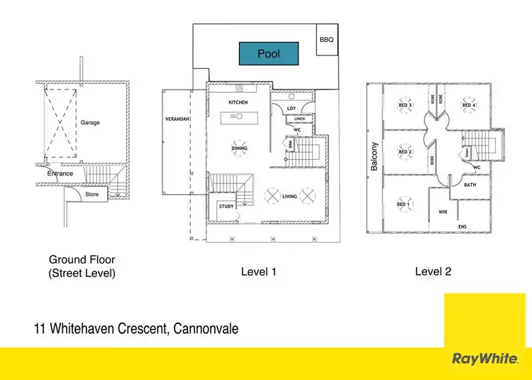 Floorplan of Homely house listing, 11 Whitehaven Crescent, Cannonvale QLD 4802