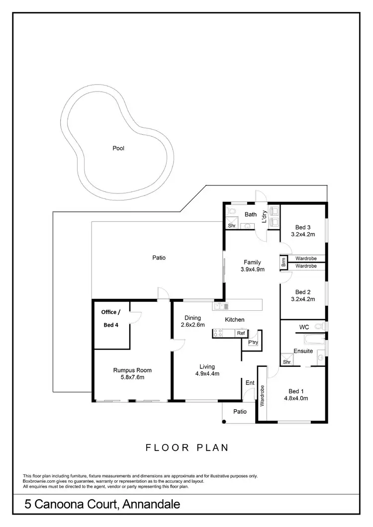 Floorplan of Homely house listing, 5 Canoona Court, Annandale QLD 4814