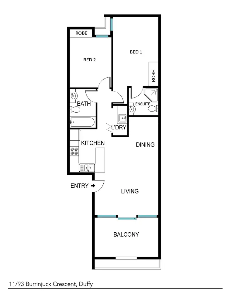 Floorplan of Homely house listing, 11/93 Burrinjuck Crescent, Duffy ACT 2611