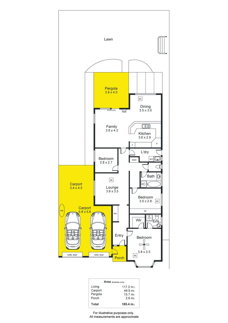 Floorplan of Homely house listing, 48 Kensington Street, Clovelly Park SA 5042