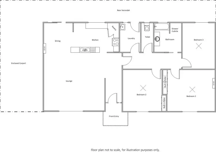 Floorplan of Homely house listing, 46 Anderson Terrace, Yorketown SA 5576