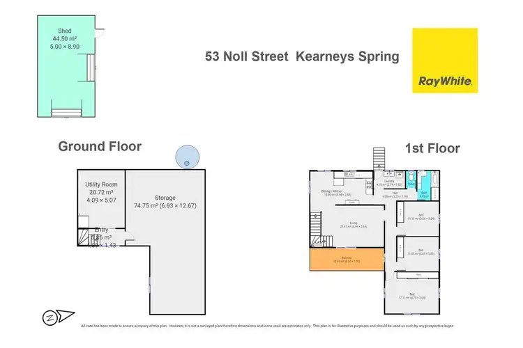 Floorplan of Homely house listing, 53 Noll Street, Kearneys Spring QLD 4350