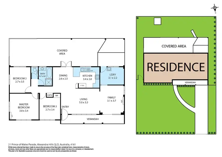 Floorplan of Homely house listing, 21 Prince Of Wales Parade, Alexandra Hills QLD 4161