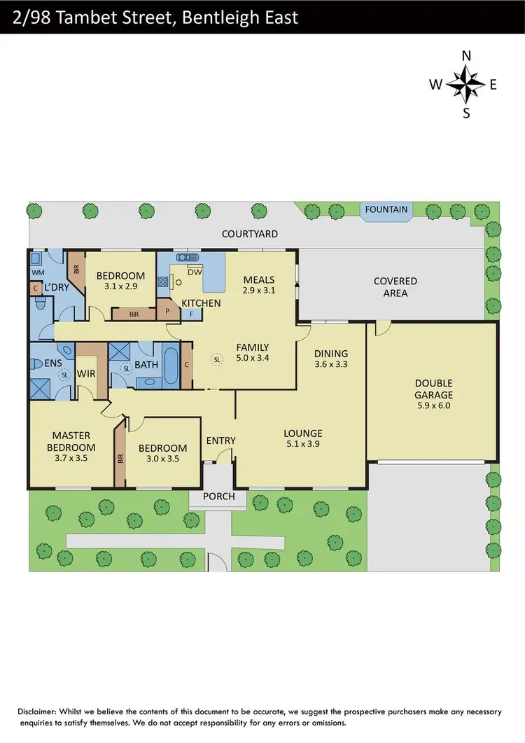 Floorplan of Homely house listing, 2/98 Tambet Street, Bentleigh East VIC 3165