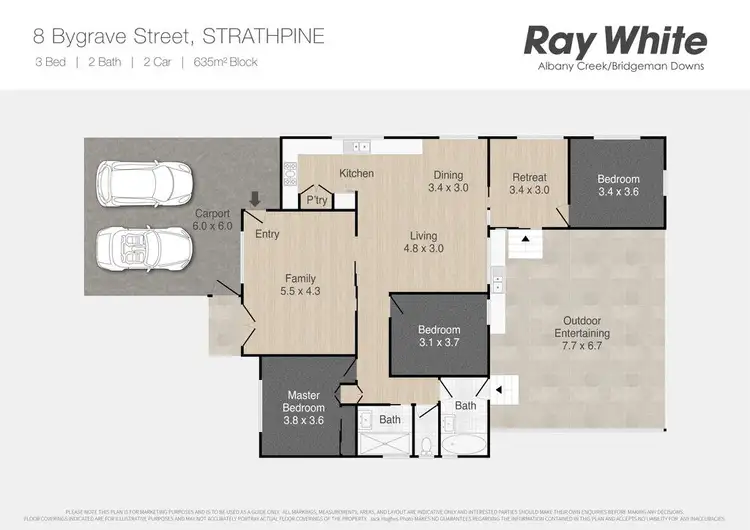 Floorplan of Homely house listing, 8 Bygrave Street, Strathpine QLD 4500