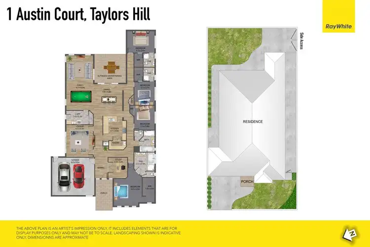 Floorplan of Homely house listing, 1 Austin Court, Taylors Hill VIC 3037