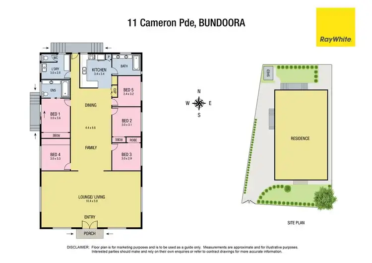 Floorplan of Homely house listing, 11 Cameron Parade, Bundoora VIC 3083