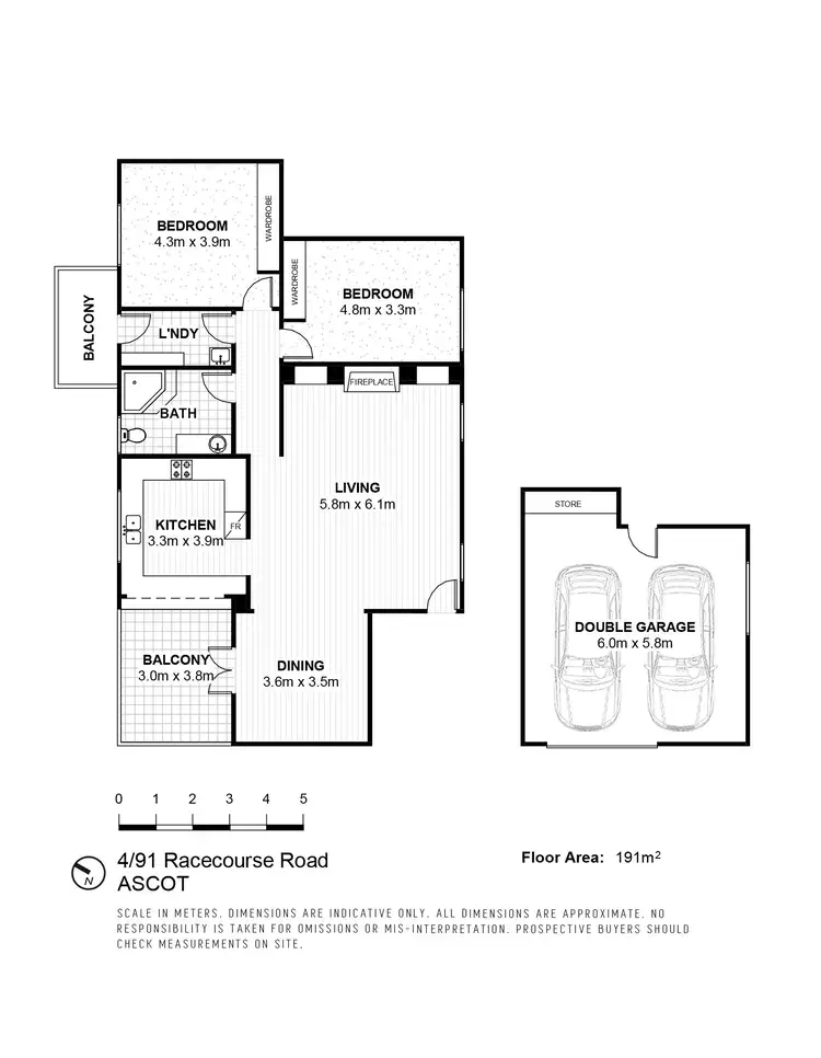 Floorplan of Homely apartment listing, 4/91 Racecourse Road, Ascot QLD 4007