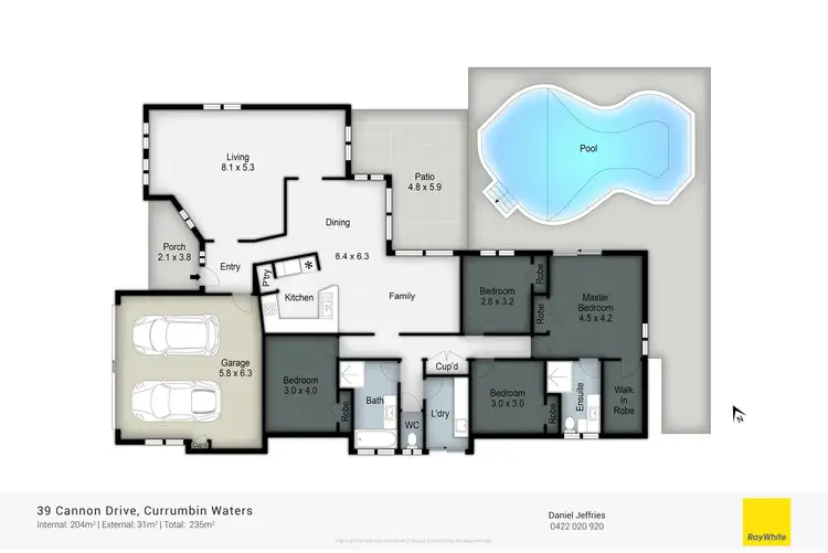 Floorplan of Homely house listing, 39 Cannon Drive, Currumbin Waters QLD 4223