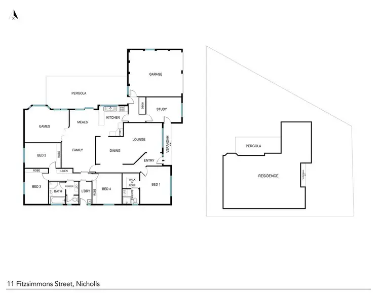 Floorplan of Homely house listing, 11 Fitzsimmons Street, Nicholls ACT 2913