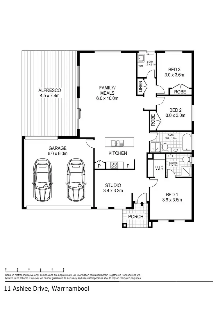 Floorplan of Homely house listing, 11 Ashlee Drive, Warrnambool VIC 3280