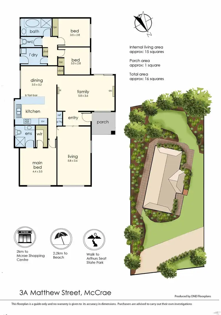 Floorplan of Homely house listing, 3A Matthew Street, Mccrae VIC 3938