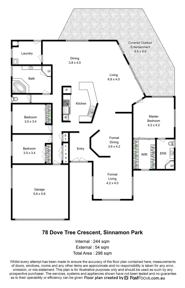Floorplan of Homely house listing, 78 Dove Tree Crescent, Sinnamon Park QLD 4073