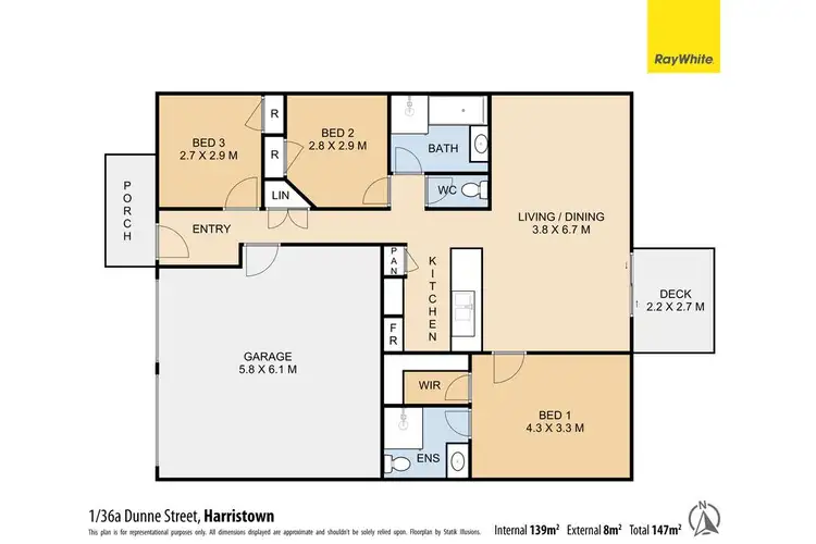 Floorplan of Homely unit listing, Unit 1/36a Dunne Street, Harristown QLD 4350