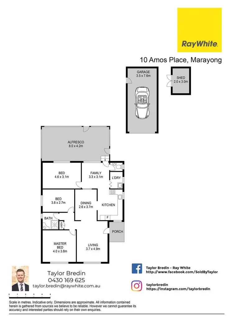 Floorplan of Homely house listing, 10 Amos Place, Marayong NSW 2148