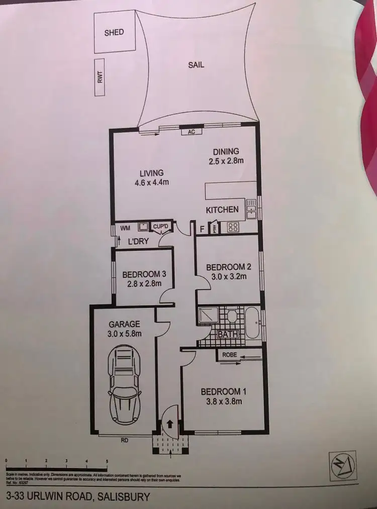 Floorplan of Homely house listing, 3/33 Urlwin Road, Salisbury SA 5108