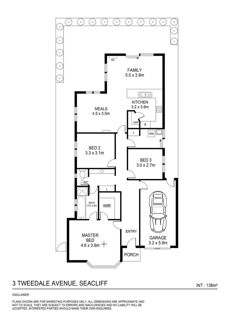 Floorplan of Homely house listing, 3 Tweeddale Avenue, Seacliff SA 5049