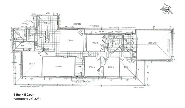 Floorplan of Homely house listing, 4 The Hill Court, Woodford VIC 3281