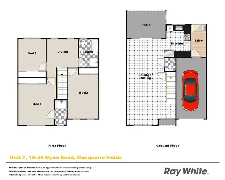 Floorplan of Homely townhouse listing, 7/16-20 Myee Road, Macquarie Fields NSW 2564