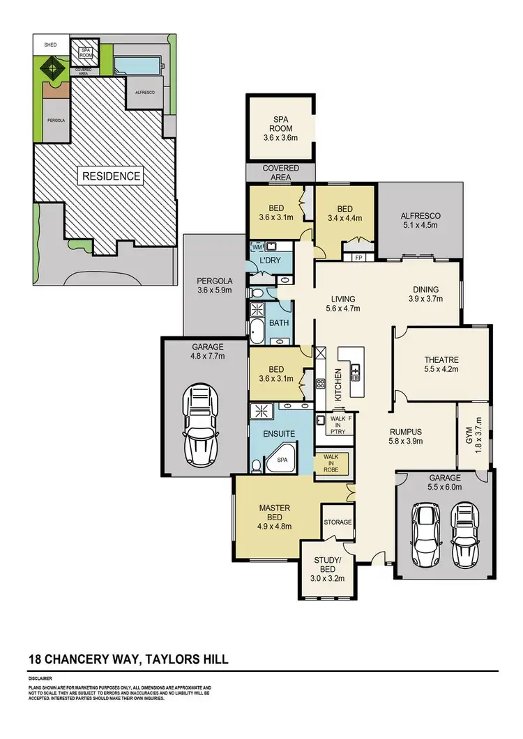 Floorplan of Homely house listing, 18 Chancery Way, Taylors Hill VIC 3037
