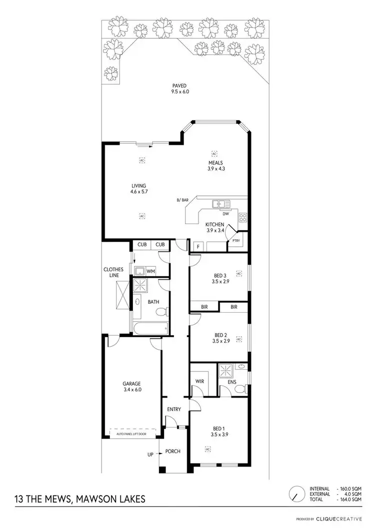 Floorplan of Homely house listing, 13 The Mews, Mawson Lakes SA 5095