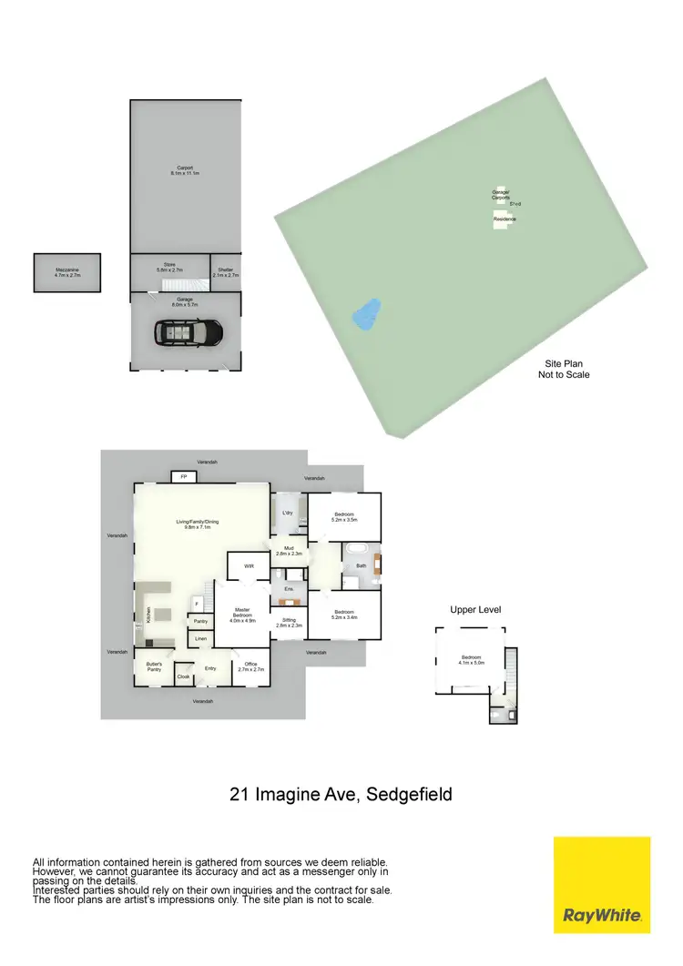 Floorplan of Homely rural property listing, 21 Imagine Avenue, Singleton NSW 2330