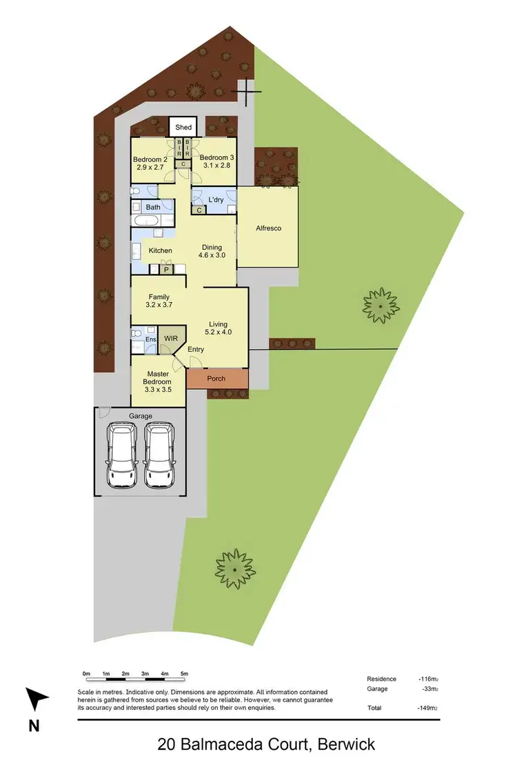 Floorplan of Homely house listing, 20 Balmaceda Court, Berwick VIC 3806