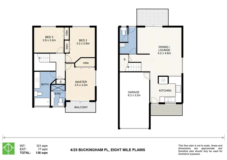 Floorplan of Homely townhouse listing, 4/25 Buckingham Place, Eight Mile Plains QLD 4113
