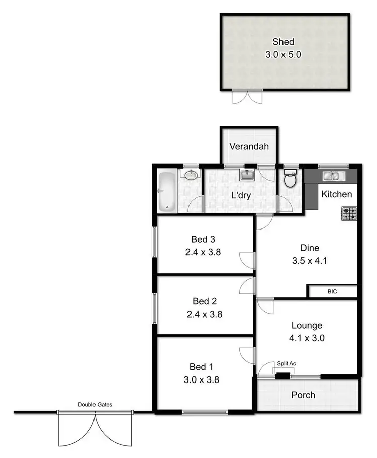 Floorplan of Homely house listing, 5 Ibsley Court, Salisbury North SA 5108