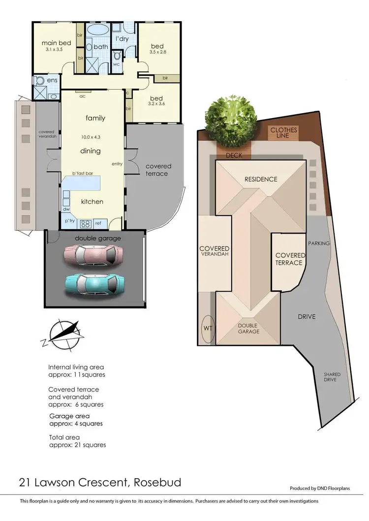 Floorplan of Homely house listing, 2/21 Lawson Crescent, Rosebud VIC 3939