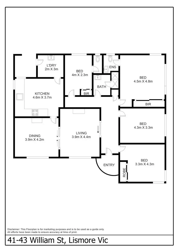 Floorplan of Homely house listing, 41-43 William Street, Lismore VIC 3324