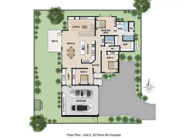 Floorplan of Homely land listing, 2/20 Parrs Road, Croydon VIC 3136