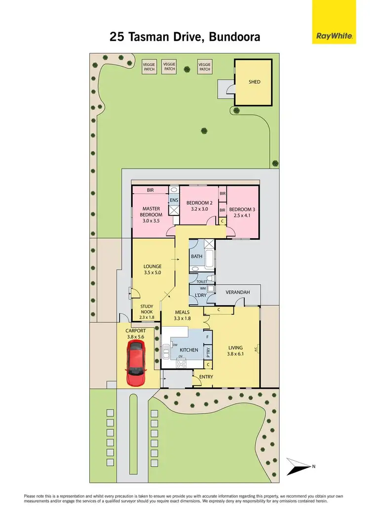 Floorplan of Homely house listing, 25 Tasman Drive, Bundoora VIC 3083
