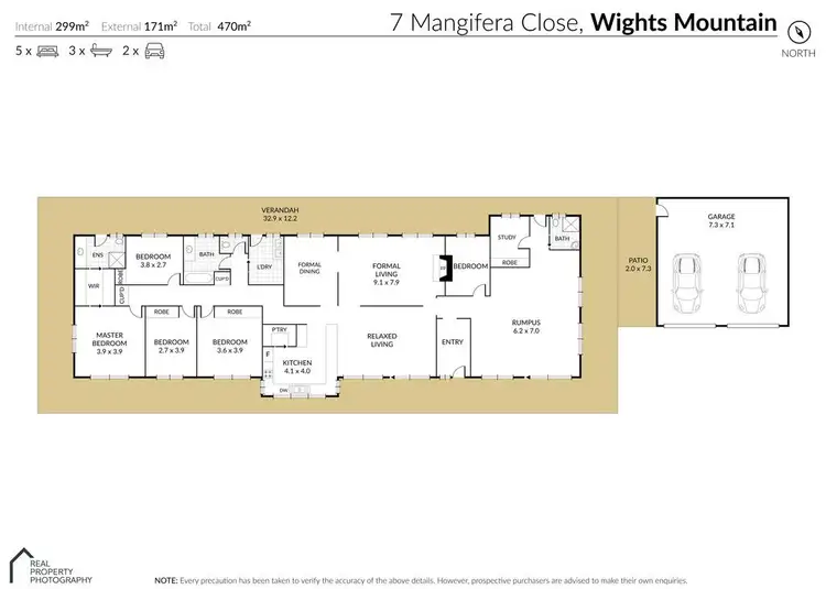 Floorplan of Homely house listing, 7 Mangifera Close, Wights Mountain QLD 4520