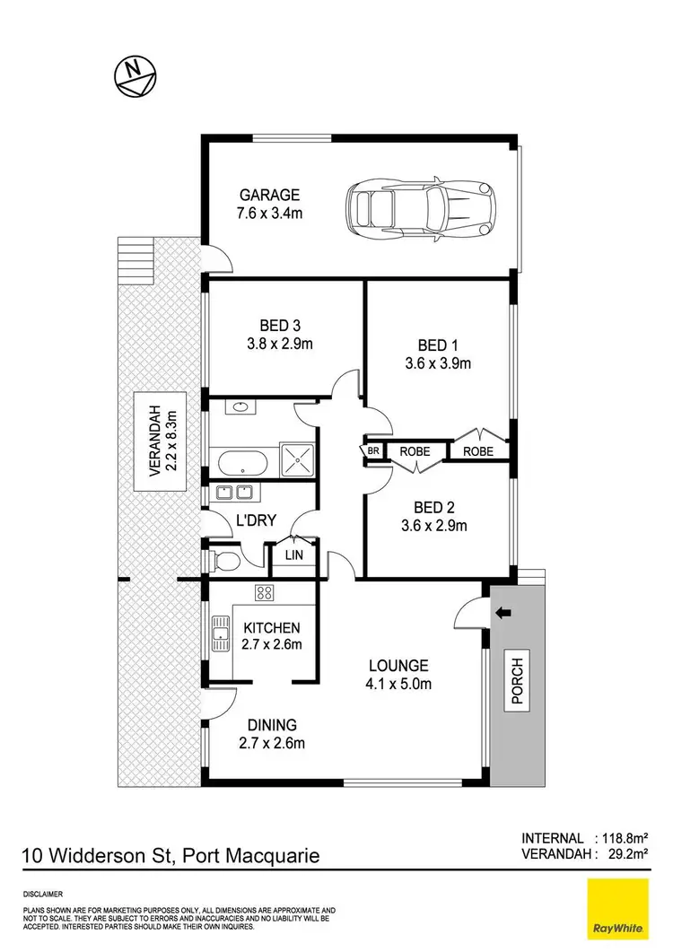 Floorplan of Homely house listing, 10 Widderson Street, Port Macquarie NSW 2444