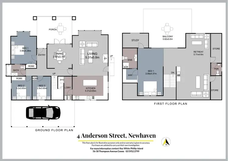 Floorplan of Homely house listing, 4 Anderson Street, Newhaven VIC 3925