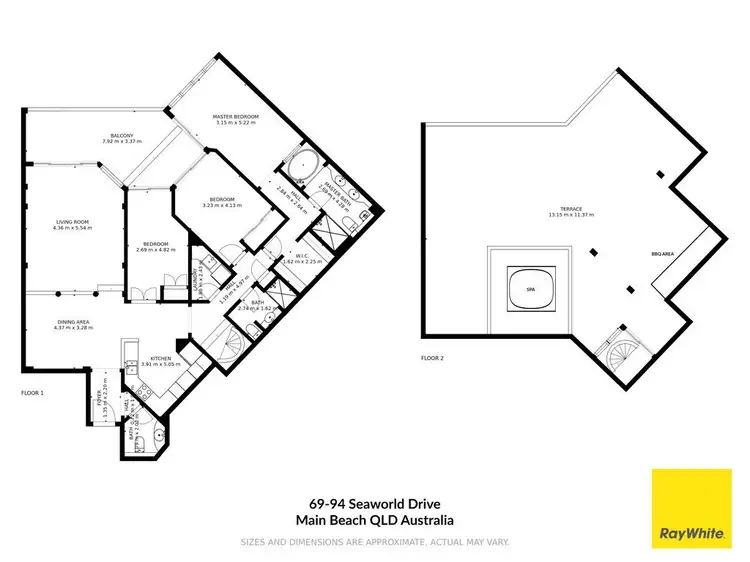 Floorplan of Homely apartment listing, 69/94 Seaworld Drive, Main Beach QLD 4217