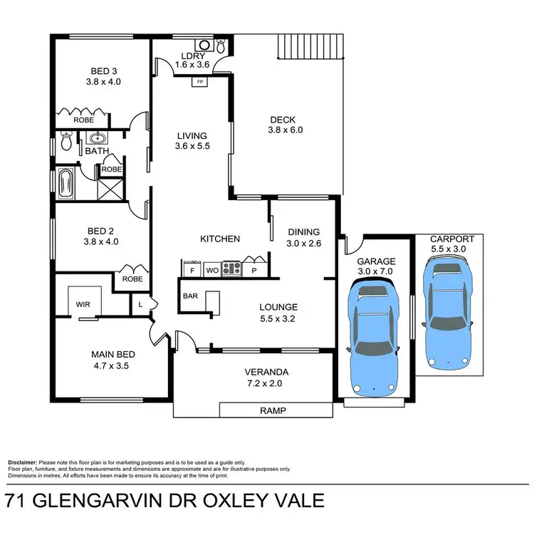 Floorplan of Homely house listing, 71 Glengarvin Drive, Tamworth NSW 2340