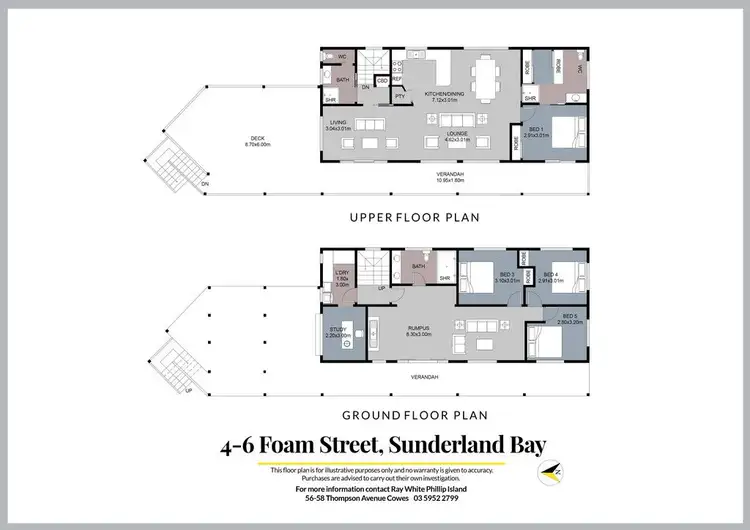 Floorplan of Homely house listing, 4-6 Foam Street, Sunderland Bay VIC 3922