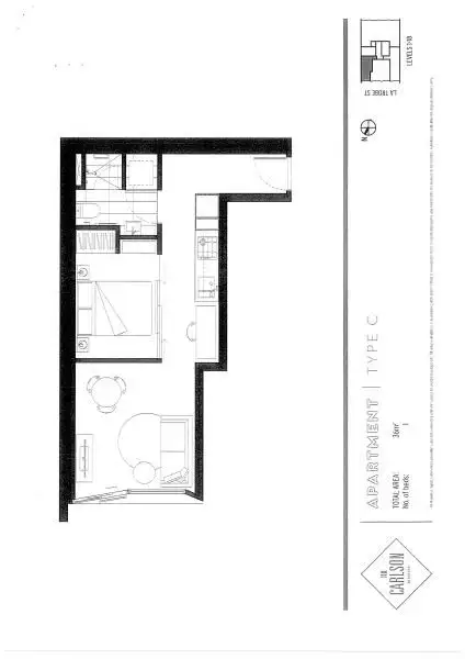Floorplan of Homely apartment listing, 603/315-321 La Trobe Street, Melbourne VIC 3000