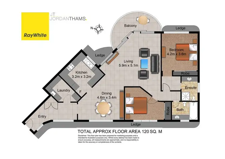 Floorplan of Homely apartment listing, 24/4 Thornton Street, Surfers Paradise QLD 4217