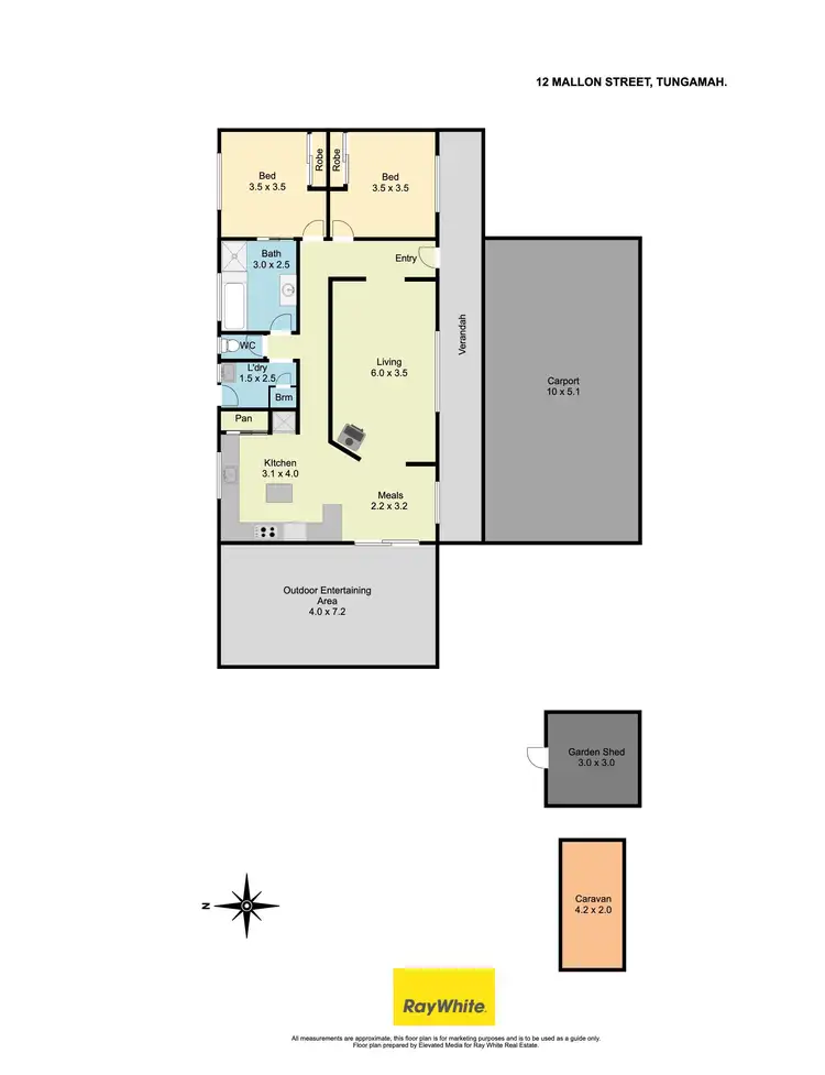 Floorplan of Homely house listing, 12 Mallon Street, Tungamah VIC 3728