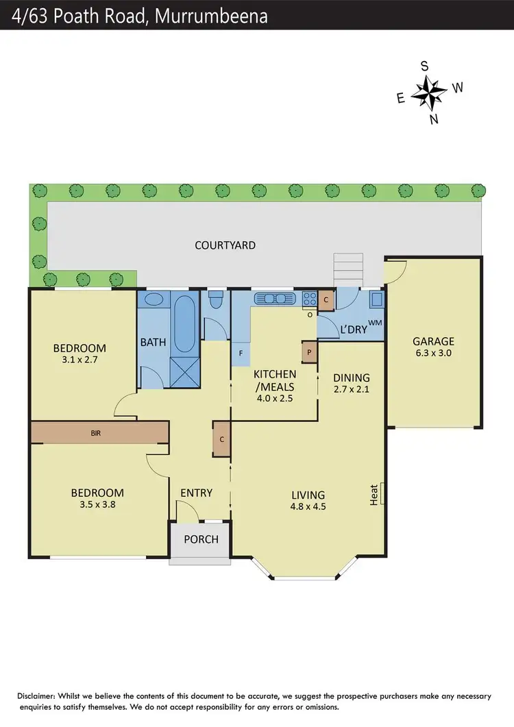 Floorplan of Homely unit listing, 4/63 Poath Road, Murrumbeena VIC 3163