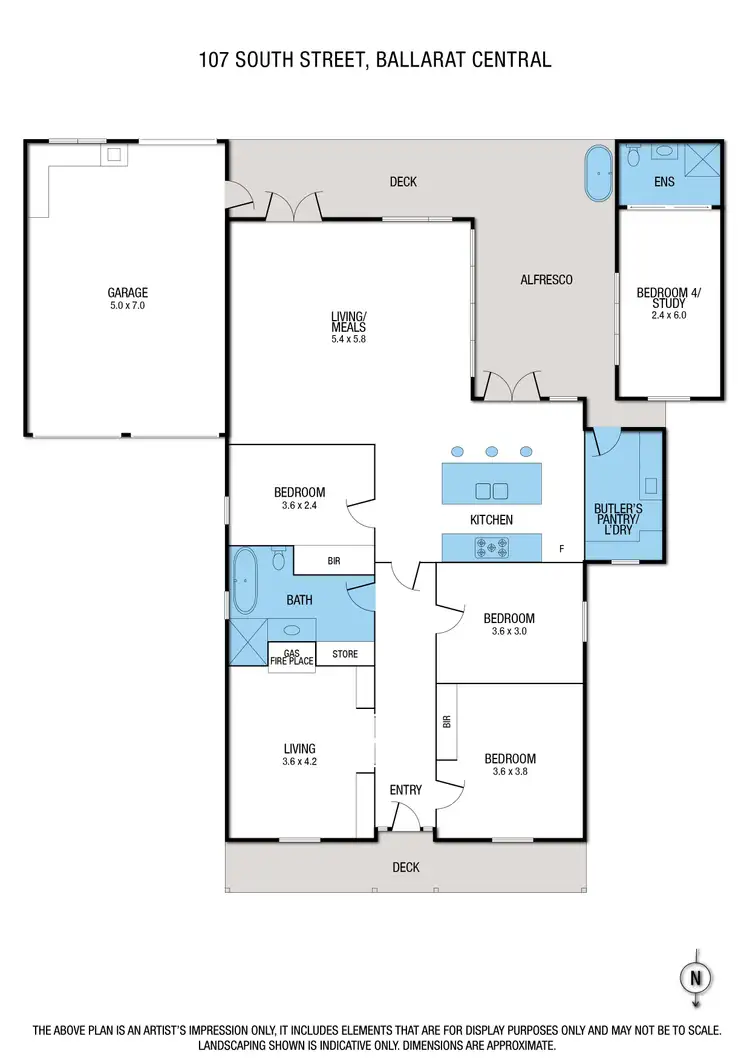 Floorplan of Homely house listing, 107 South Street, Ballarat Central VIC 3350