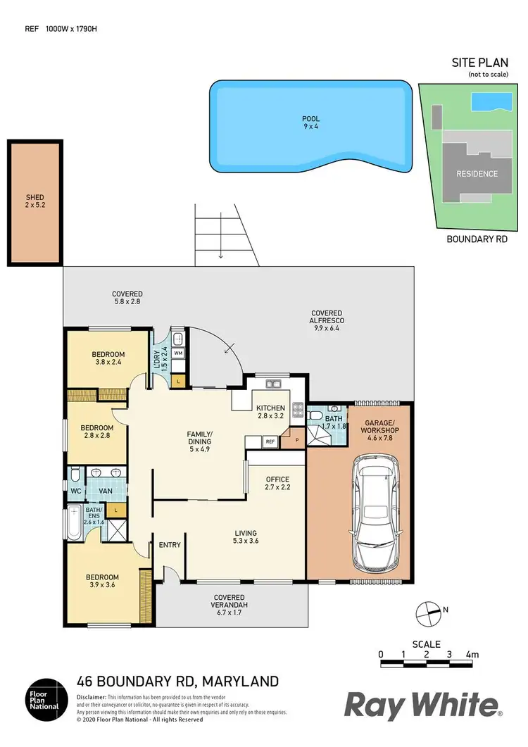 Floorplan of Homely house listing, 46 Boundary Road, Maryland NSW 2287