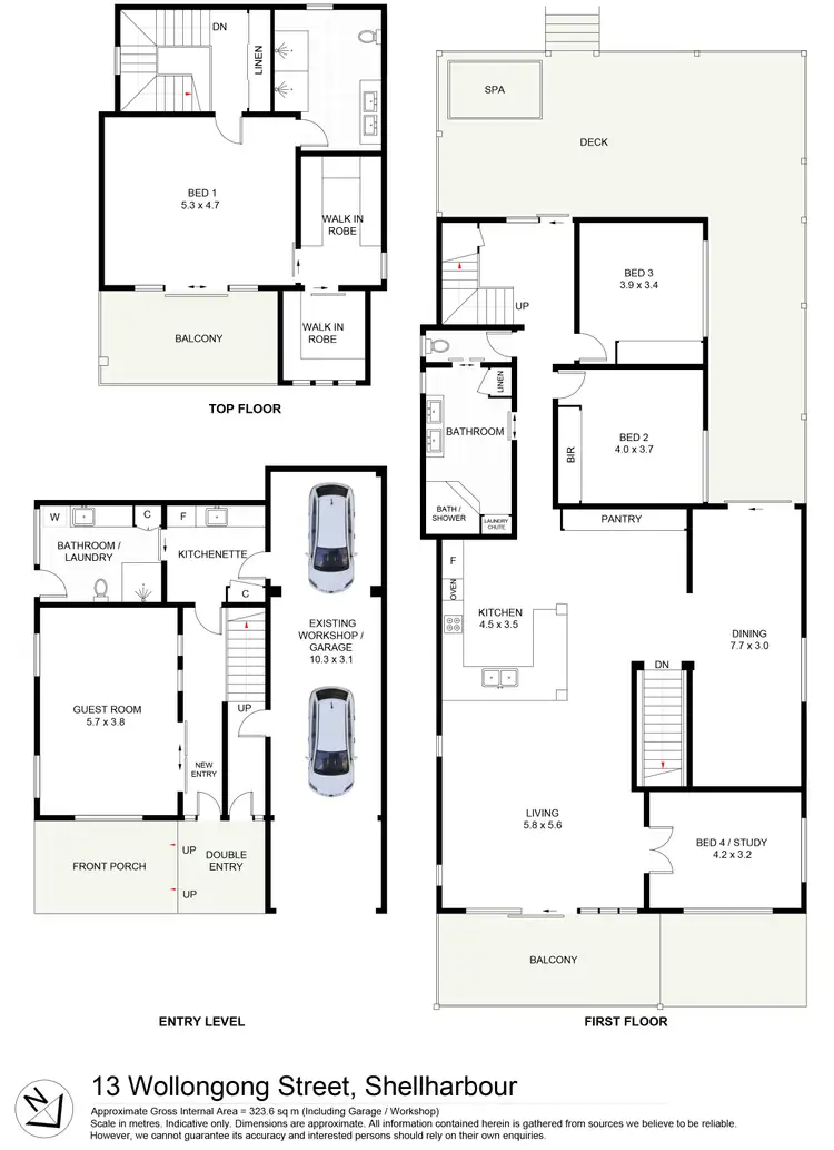 Floorplan of Homely house listing, 13 Wollongong Street, Shellharbour NSW 2529